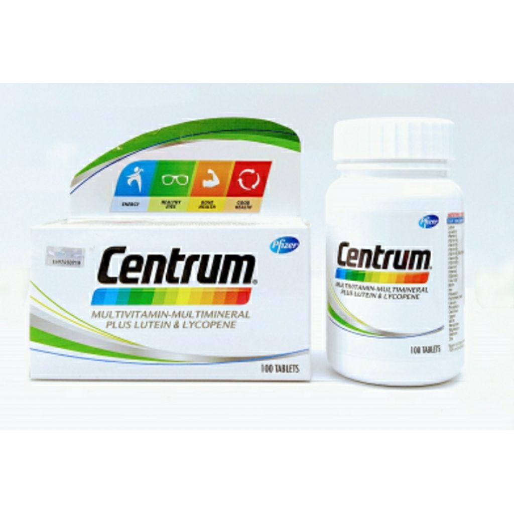 Centrum MultivitaminMultimineral plus Lutein & Lycopene 30's / 2x100's