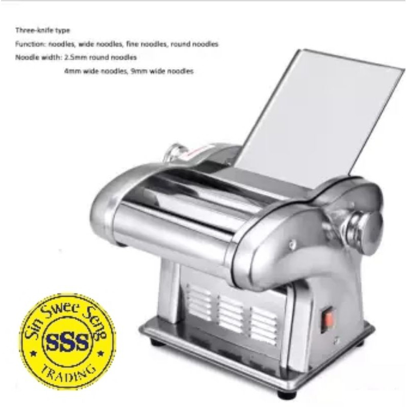 JCD6 Noodle/Pasta Maker, Electric Noodle Press Machine, Spaghetti Pasta Maker, Stainless Steel Dough Cutter