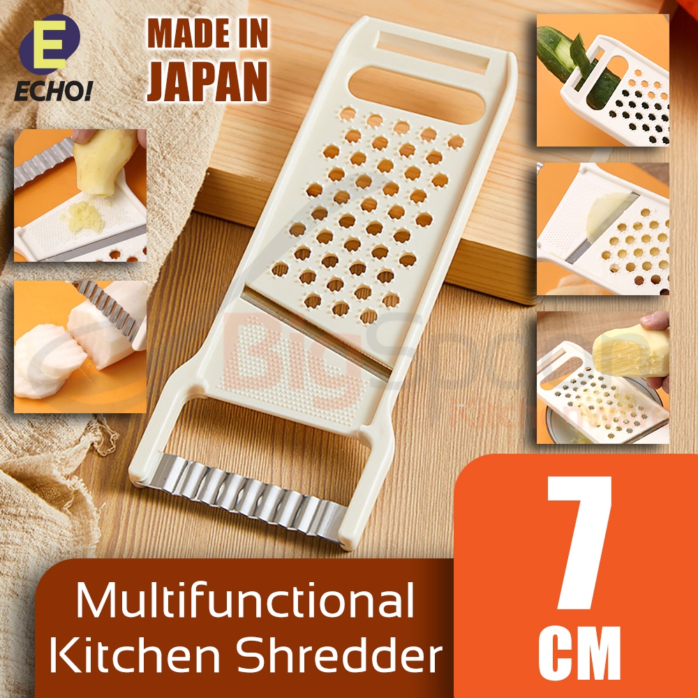 [JAPAN] ECHO Multifunctional Shredder Vegetable Slicer Masher Chopper Peeler Grater Mill Wave Shape Cutter E0065