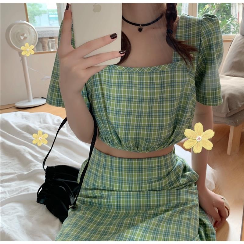 plaid maxi skirt 2020