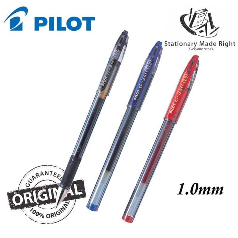 Pilot G3 G3 Gel Pen 1.0mm / Refill 1.0mm (Black ink only) Shopee