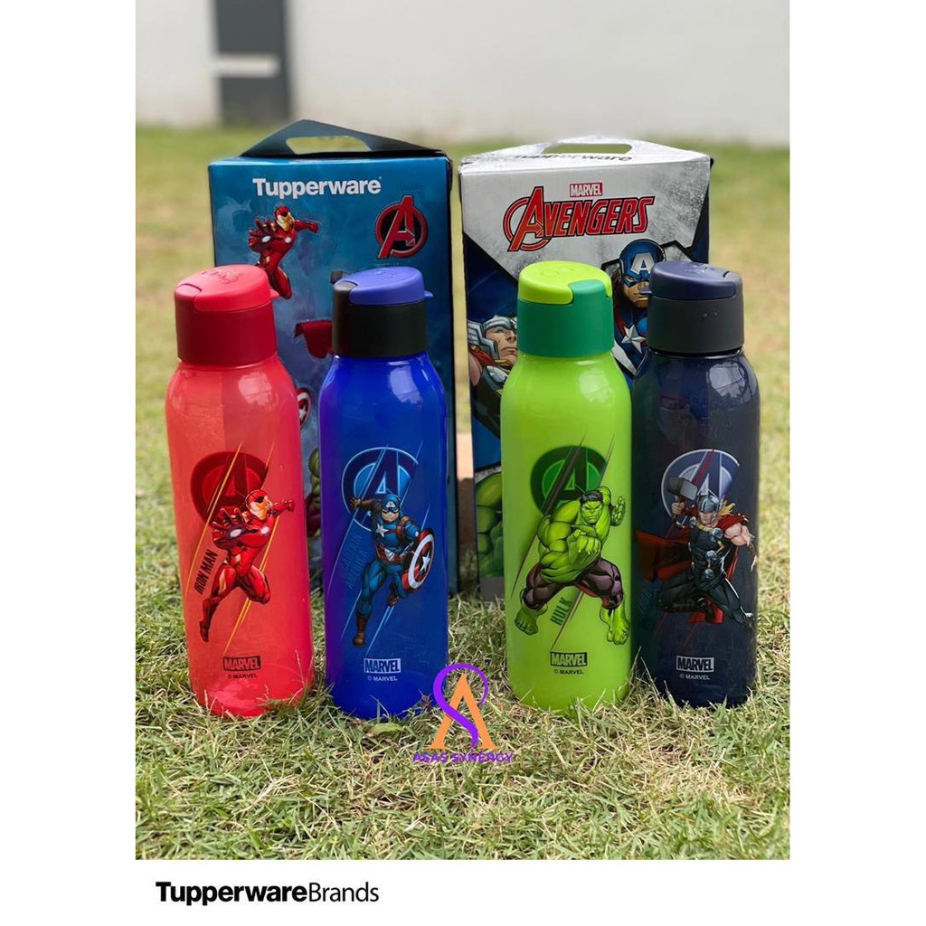 Tupperware Avengers Eco Bottle with Gift Box 750ml (2 pcs)