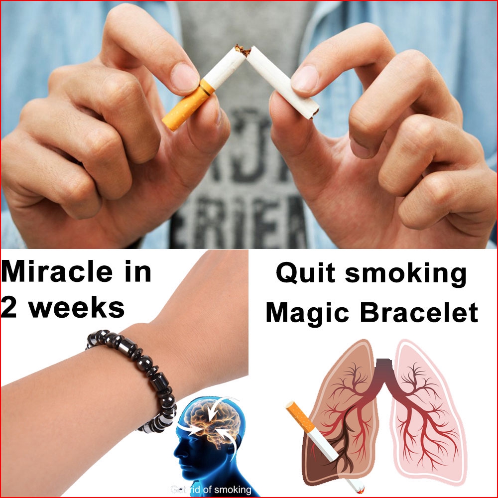 Smoking Cessation Bracelet,Triple Mens Power Therapeutic Bracelet,Anti Anxiety Bracelet For Men.