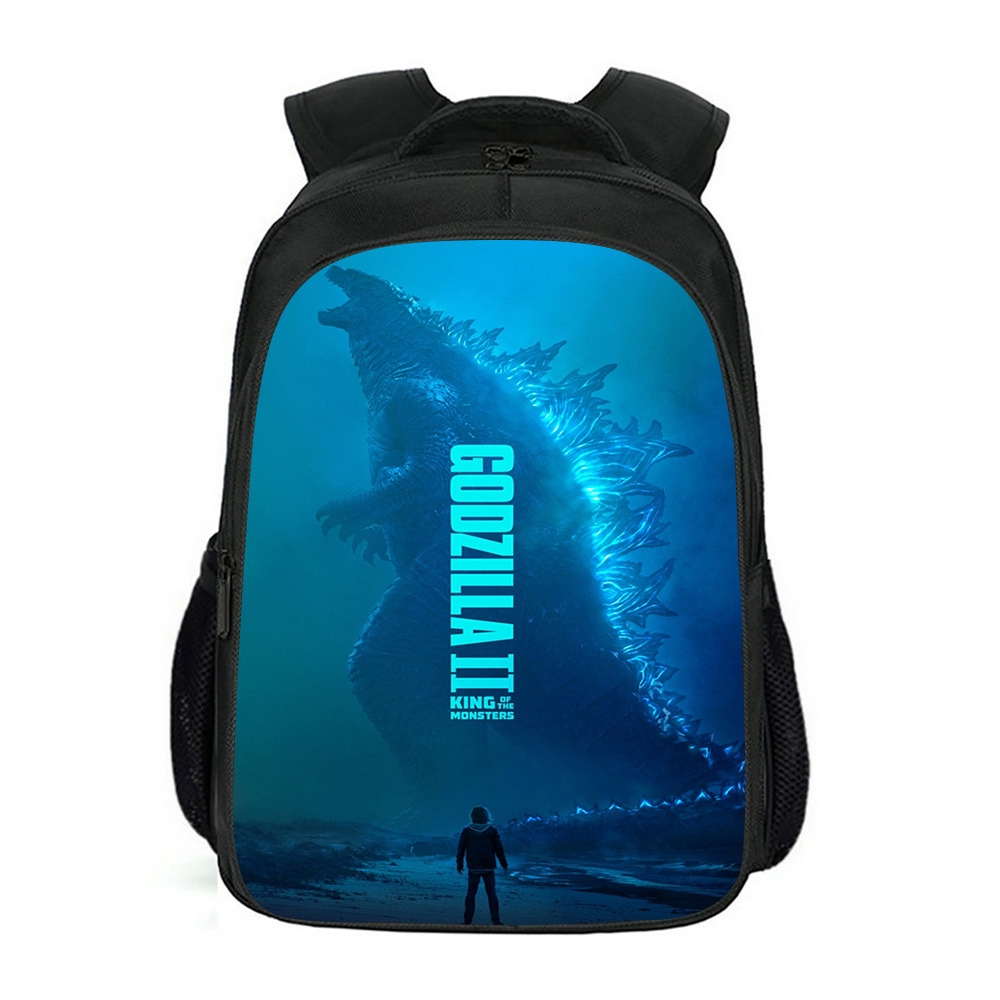 Large Capacity Waterproof Godzilla King Of The Monsters Backpack Students Bag Kids Zip Pocket Bag Shopee Malaysia - godzilla backpack roblox