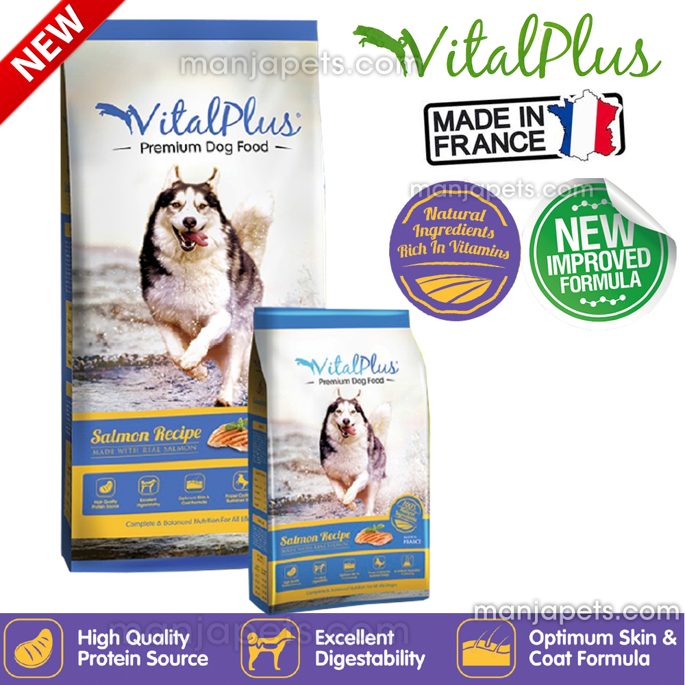 vital plus salmon dog food