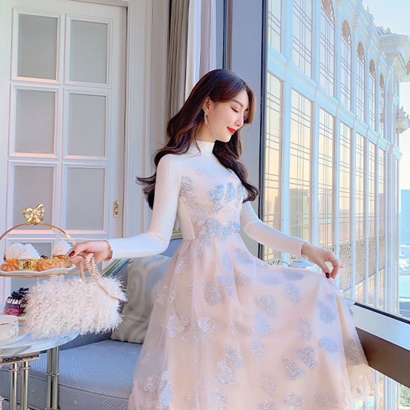 white korean dress