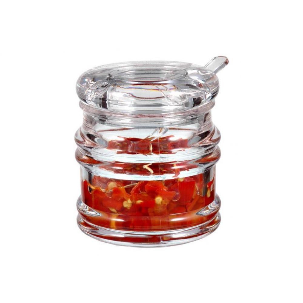 Acrylic Condiment Bottle With Spoon (JD-1801A)