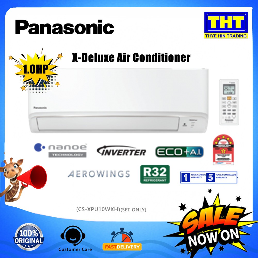 Panasonic 10hp Inverter R32 X Deluxe Air Conditioner Cs Xpu10wkh 1 Cu Xpu10wkh 1 Shopee 7947