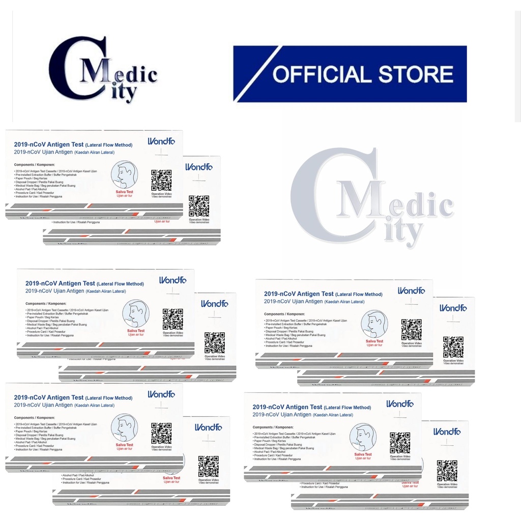 Wondfo Covid19 Saliva Kit (10 Pcs) Shopee Malaysia