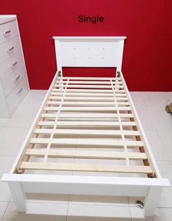  Furniture  Art Single Bed Frame Katil Kayu  Solid Wood  