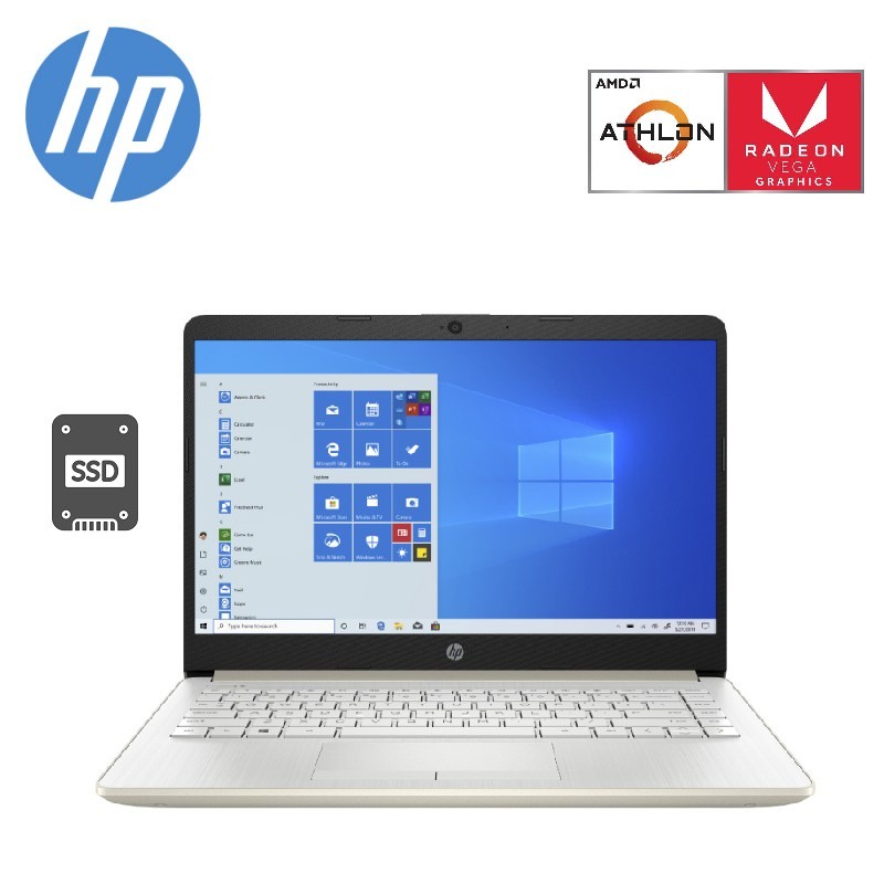 Hp 14s Fq0058au14 Notebook Pale Gold Color Shopee Malaysia