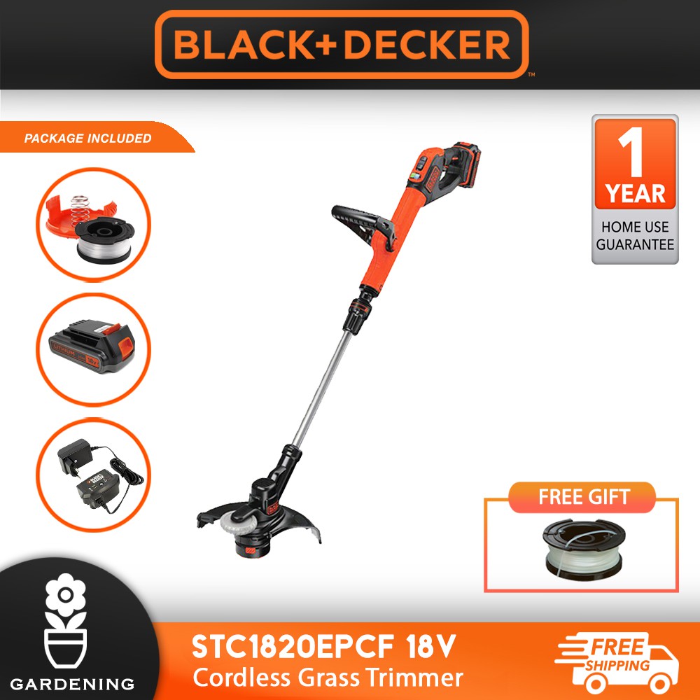 black & decker cordless grass trimmer