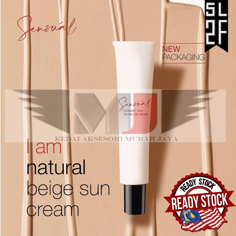 Malaysia Ready Stock SENSUAL SKINCARE OFFICIAL [Suncare] - Ceramic Skin Refine UV Cream SPF 30 (30g)