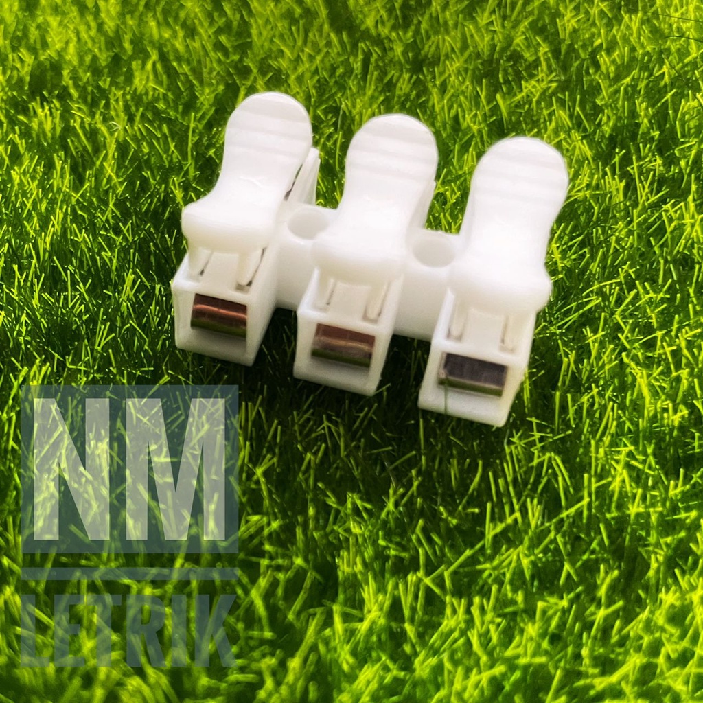  10pcs 3 pin self locking electrical cable connector quick splice lock