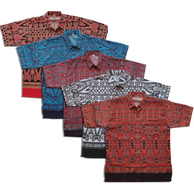 Batik Shirt Sarawak Motif Kemeja Batik Gawai Raya Batik Shirt Sarawak Motif Kemeja Batik Gawai Raya