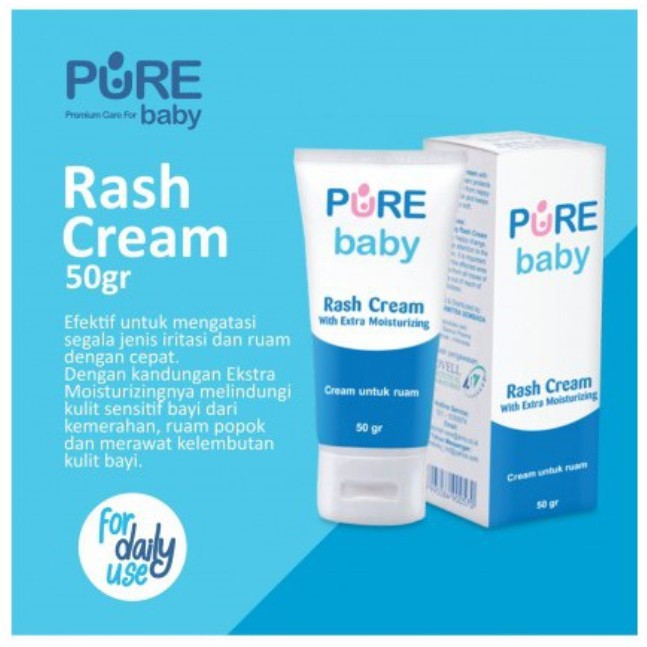 Pure Bb Rash Cream Effective For Rash Rash Irritation In Pure Baby Shopee Malaysia