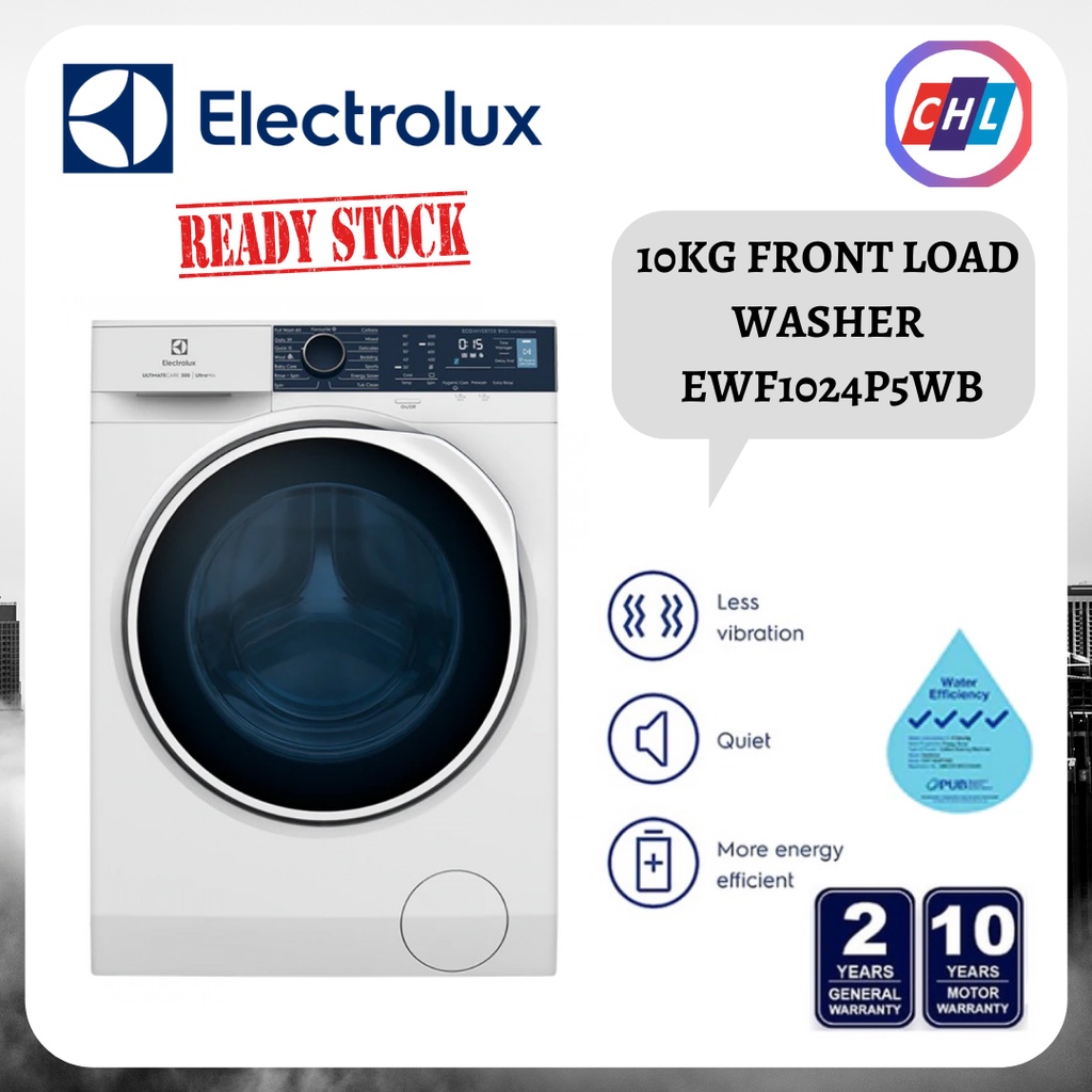 Electrolux (Send by Lorry) 10kg Front Load Washer EWF1024P5WB ...