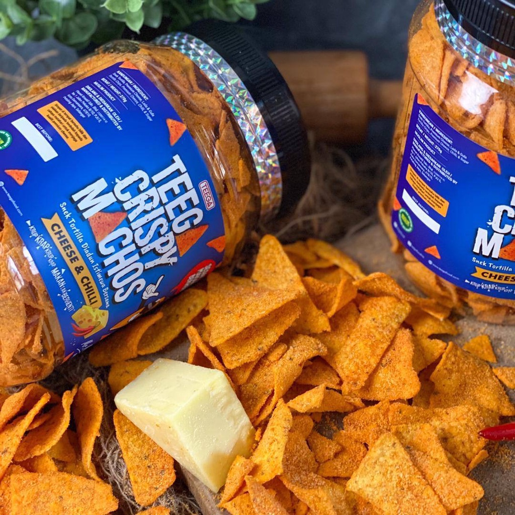 Teega Crispy Machos Premium Cheese Snek Tortilla Snack Viral Ranggup ...
