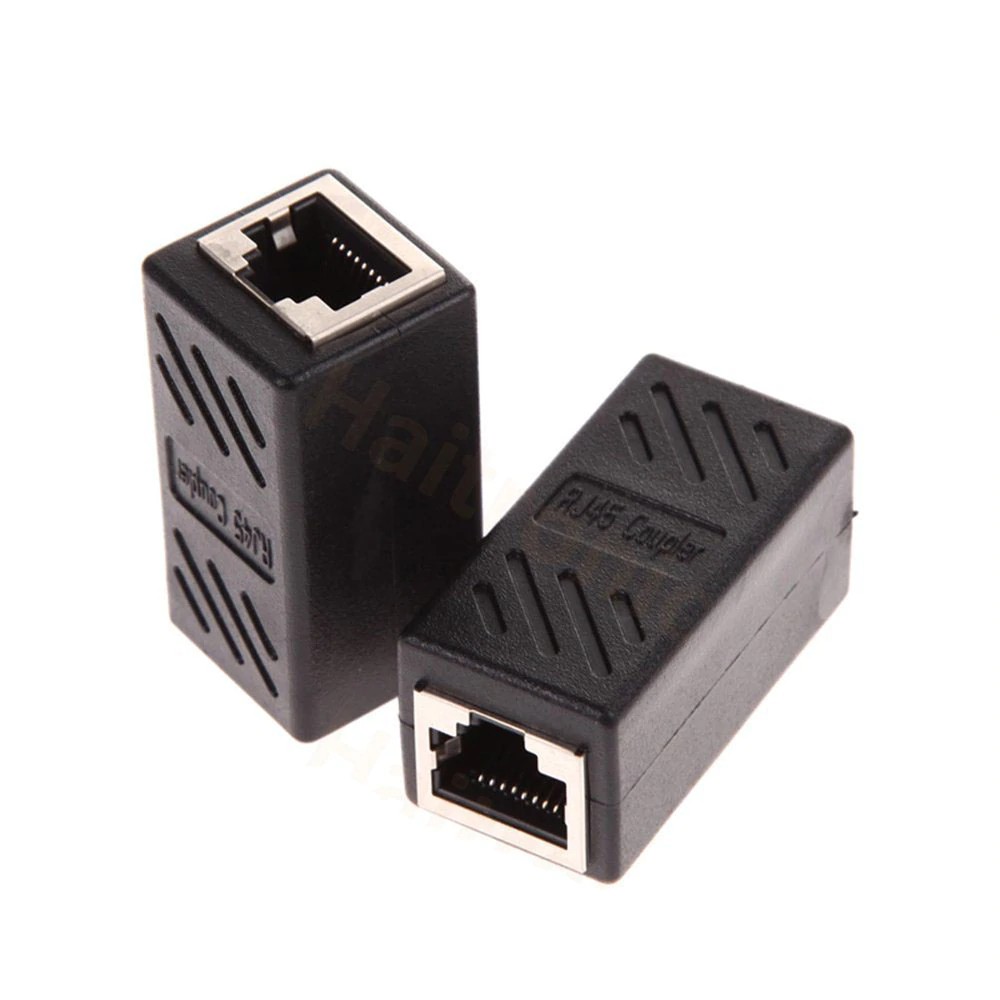 2 Pack RJ45 Coupler cable coupler LAN connector inline Cat7