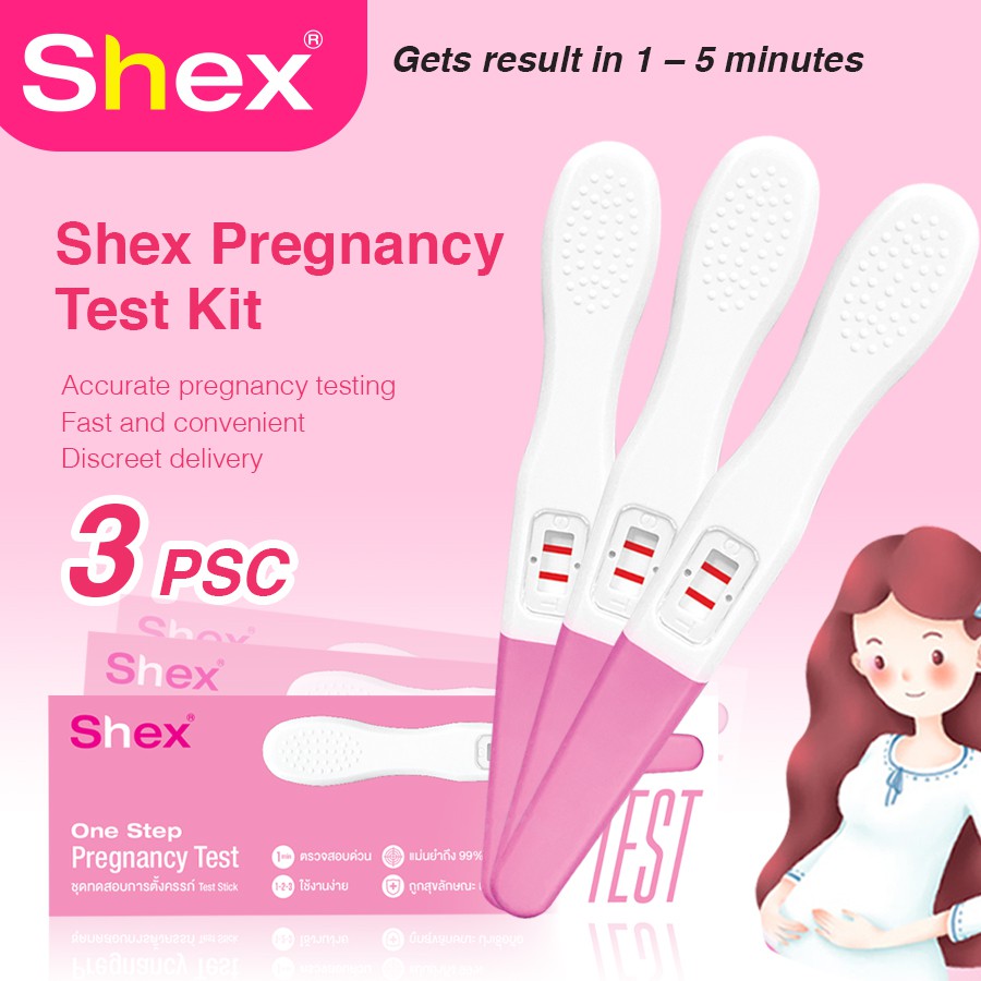 Shex One Step Pregnancy Test Kit/Urine Test Early Detection/UPT Test/Uji Cek Kehamilan 1pc