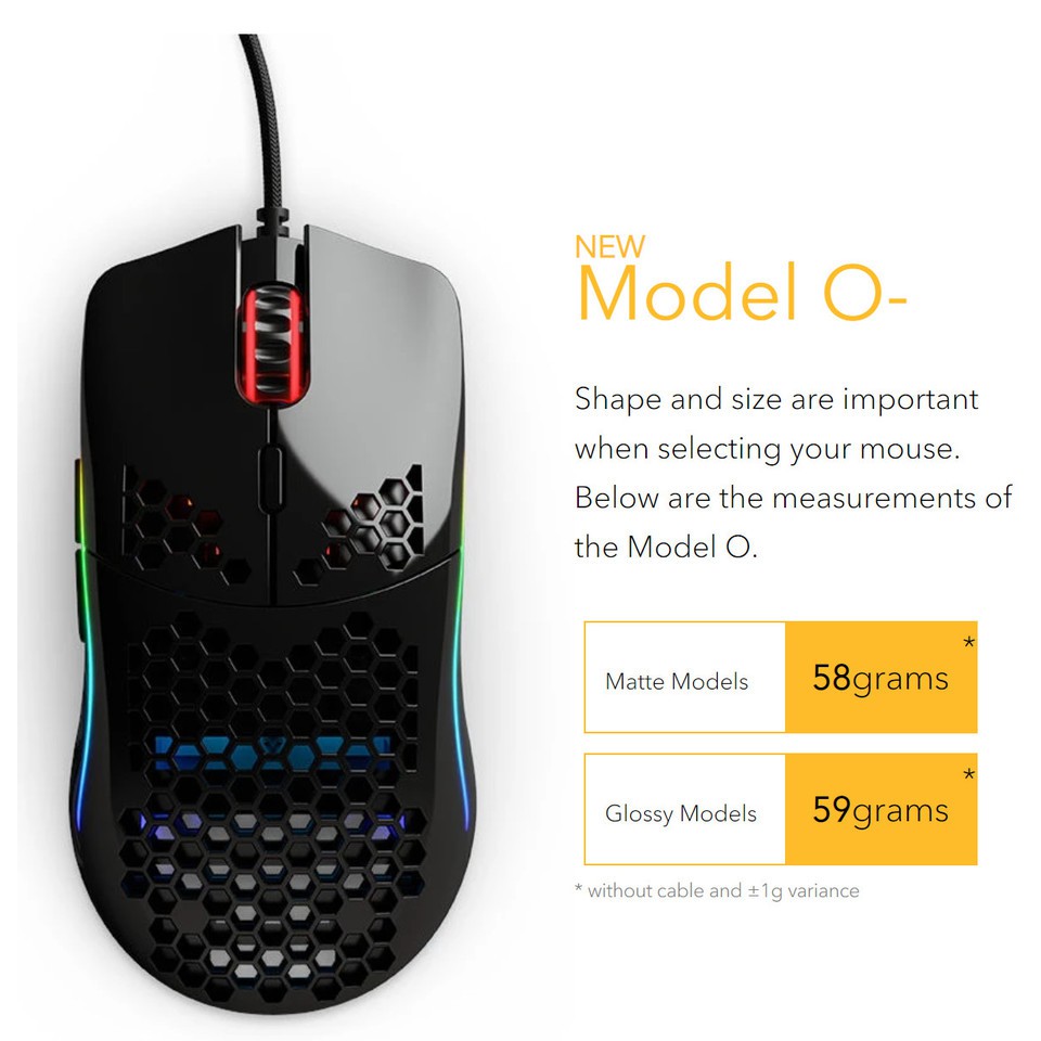 Ready Stock Glorious Pc Gaming Race Model O Minus Rgb Gaming Mouse Matte Glossy Black White Pink Shopee Malaysia