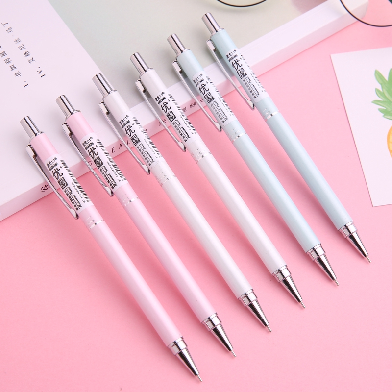 Black Lead Metal Mechanical Pencil 0.5mm / 0.7mm Child Drawing Sketch ...