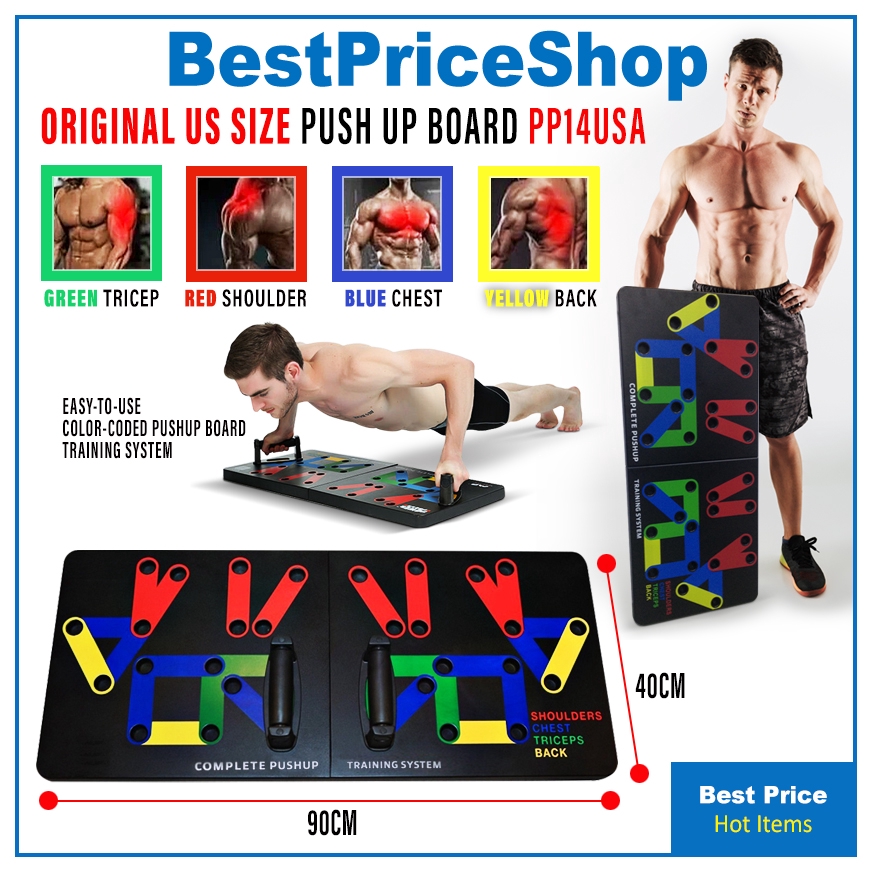 BPS 90cm Wide Power Press Push Up Board USAGrade and Size