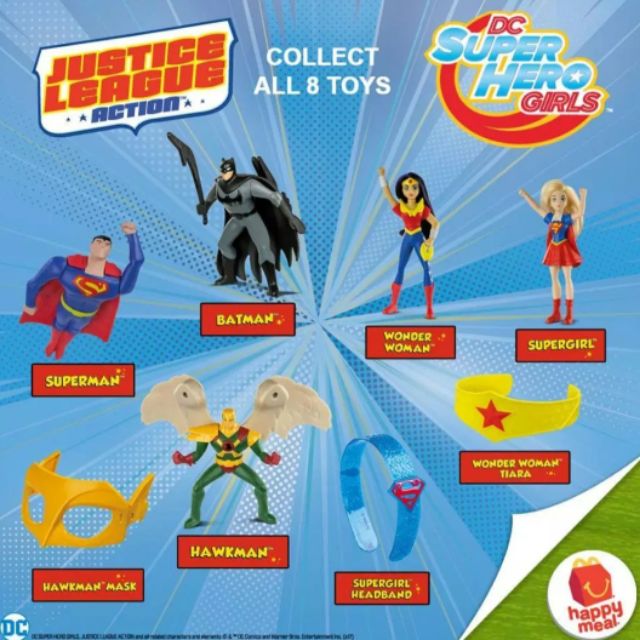 dc happy meal toys