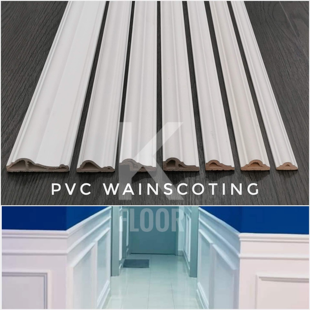 PVC Wainscoting 8 Feet (Wall Decoration) Shopee Malaysia