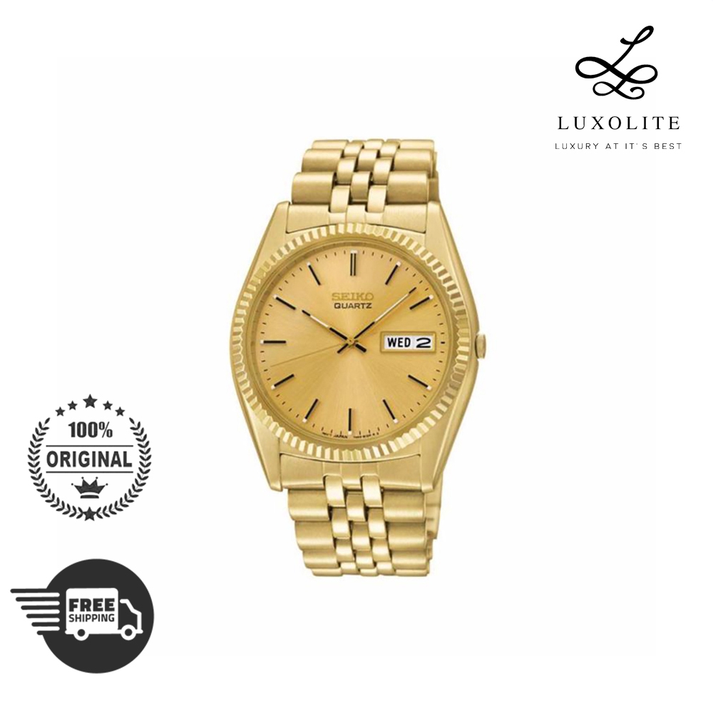 Seiko SGF206 Gold Stainless Steel Mens Watch | Shopee Malaysia