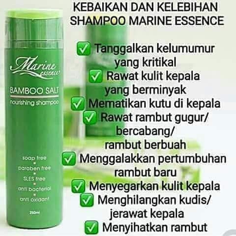 Marine Essence Shampoo Bamboo Salt Nourishing Hai O Rambut Kelimumur Masalah Kulit Kepala Gatal Kudis Kusut Luka Shopee Malaysia