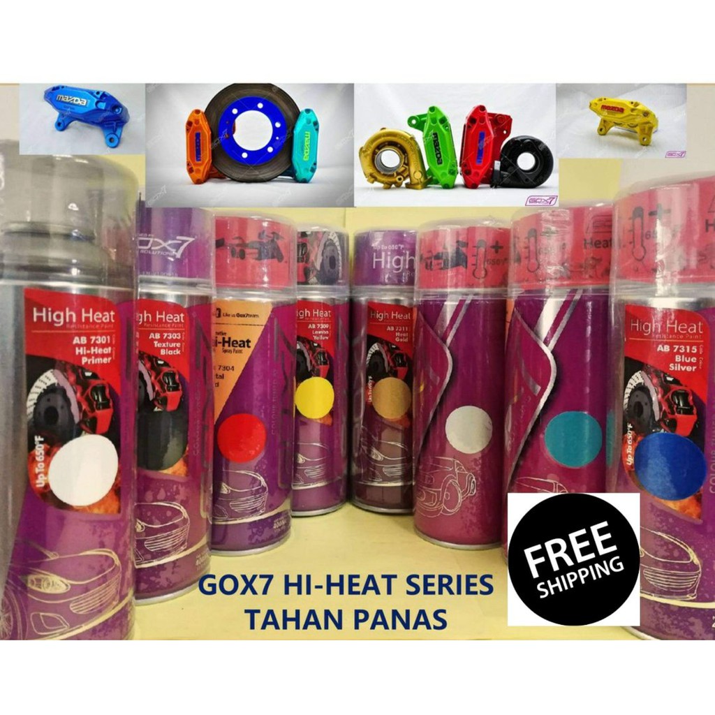 GOX7 HIGH HEAT RESISTANCE PAINT SERIES/TAHAN PANAS /CAT ENJINE