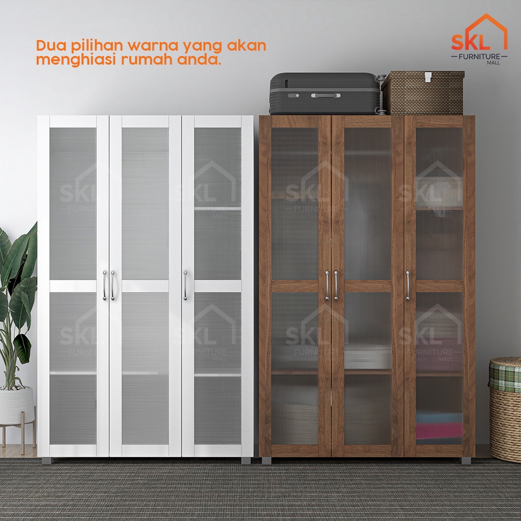 NEW ARRIVAL 4FT 50CM DEPTH 3 Doors Wardrobe/Clothes baju