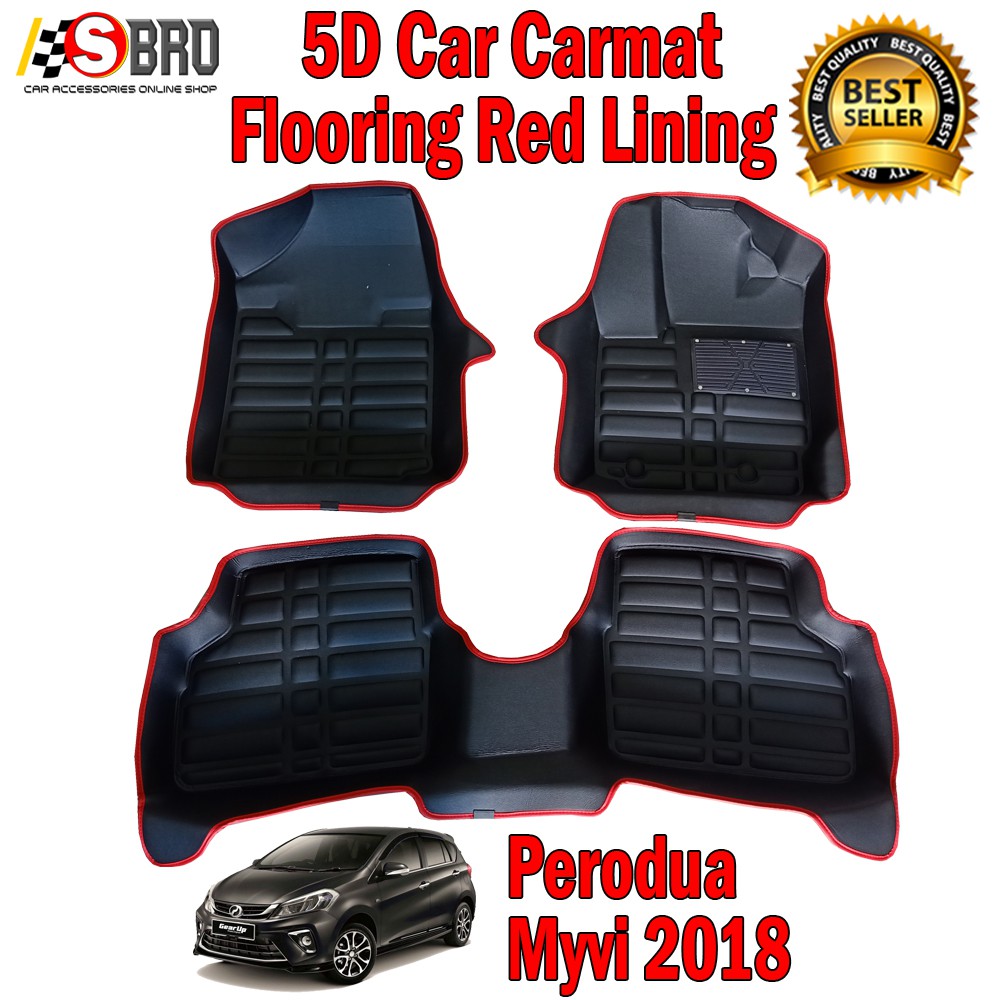 Perodua Myvi 20182022 Gear Up 5D Carpet Car Mat Floor Mat OEM Karpet