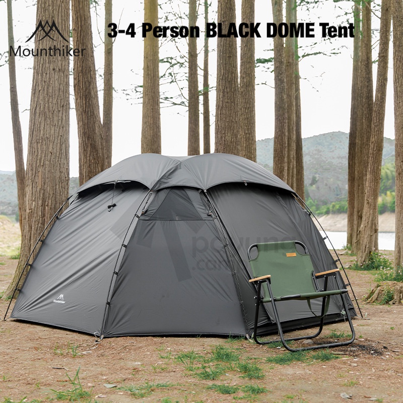 MOUNTAINHIKER 34 Person BLACK DOME Tent Outdoor Waterproof Portable