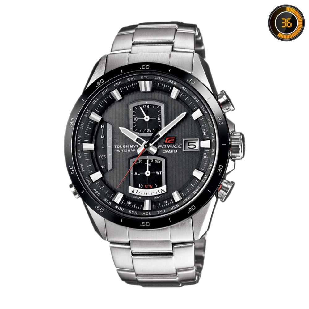 EQW-A1110DB-1A - Casio EDIFICE Atomic Watch. 1 Year Int'l Warranty. 100% Original and Genuine EQWA1110DB-1A Watch