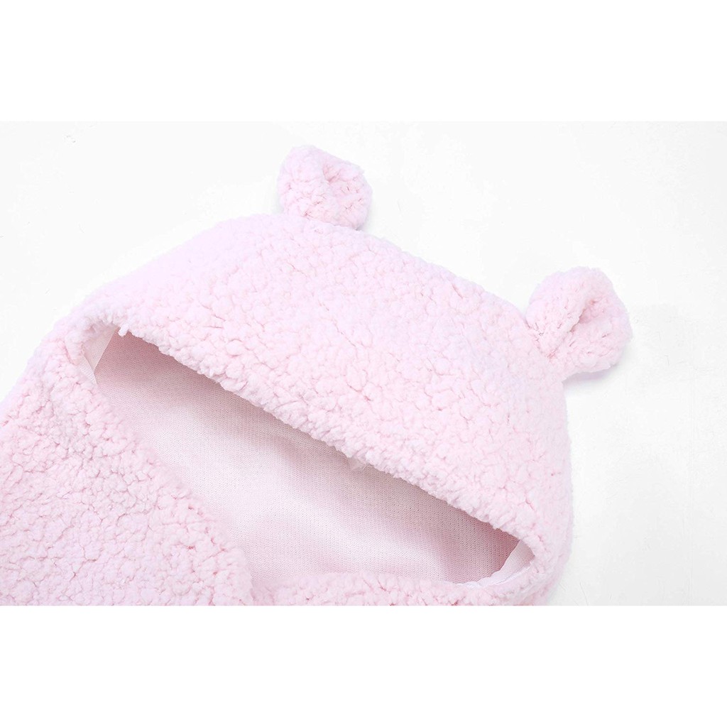Cute Newborn Baby Blankets Plush Swaddle Blankets For 0 6 Months Infant