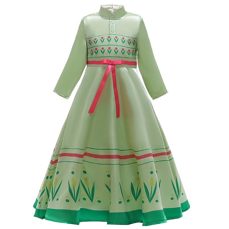 anna frozen green dress