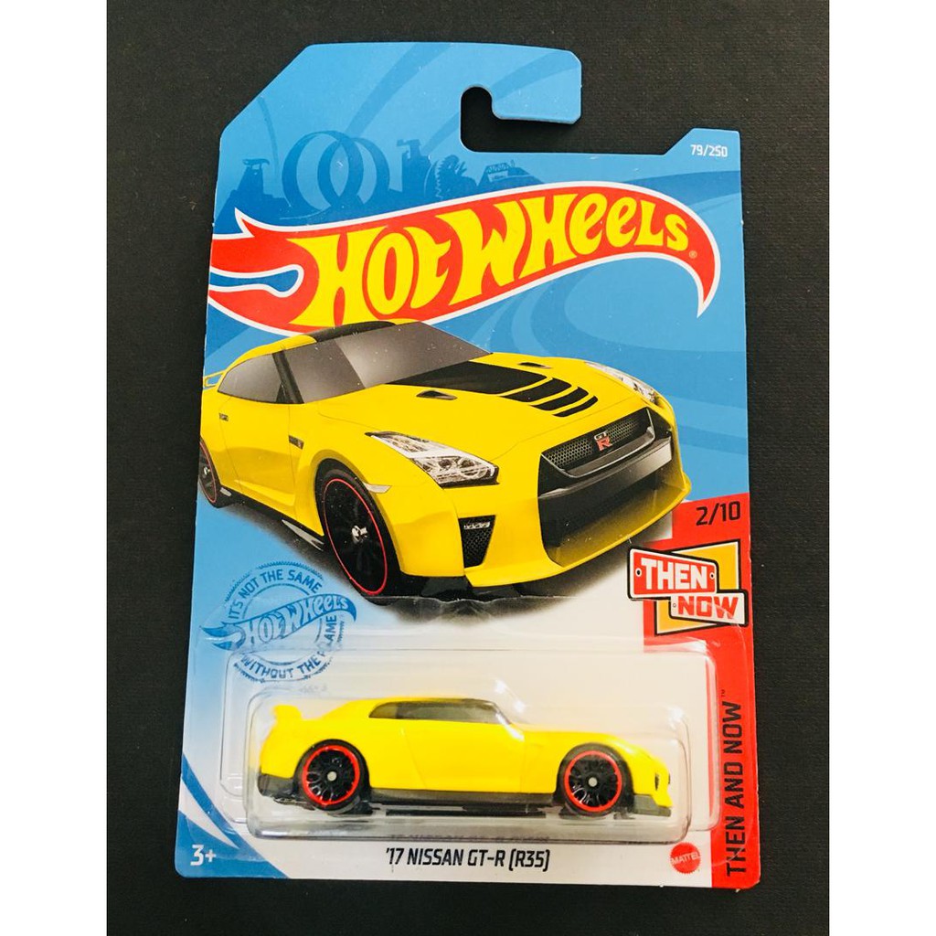Hot Wheels '17 NISSAN GT-R [R35]-YELLOW 
