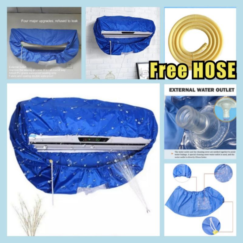 Aircond Ali Air Cond Cleaning Bag Aircond Cleaning Cover Air Conditioner Cleaning Canvas Wall Mounted Pembersih Penyam Shopee Malaysia
