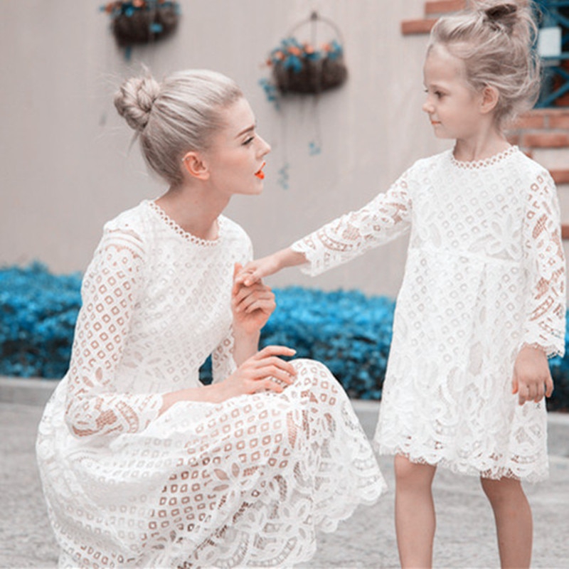 mom and baby gowns