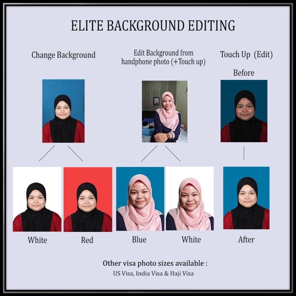 Passport/US Visa/India Visa/China Visa/Japan Visa/Umrah Visa Photo Printing  (FREE COLOR + BRIGHTNESS EDITING) | Shopee Malaysia