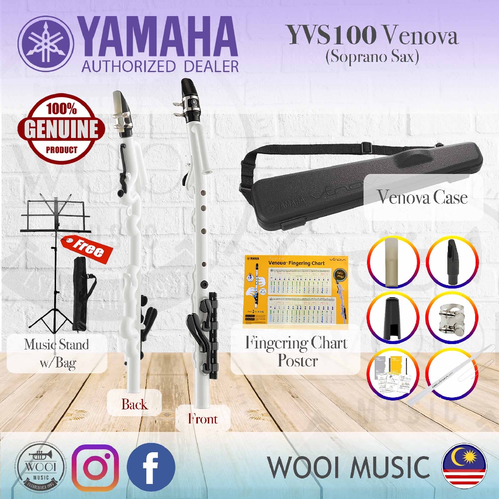 Yamaha YVS100 Venova Casual Wind Instrument YVS100 Soprano Saxophone