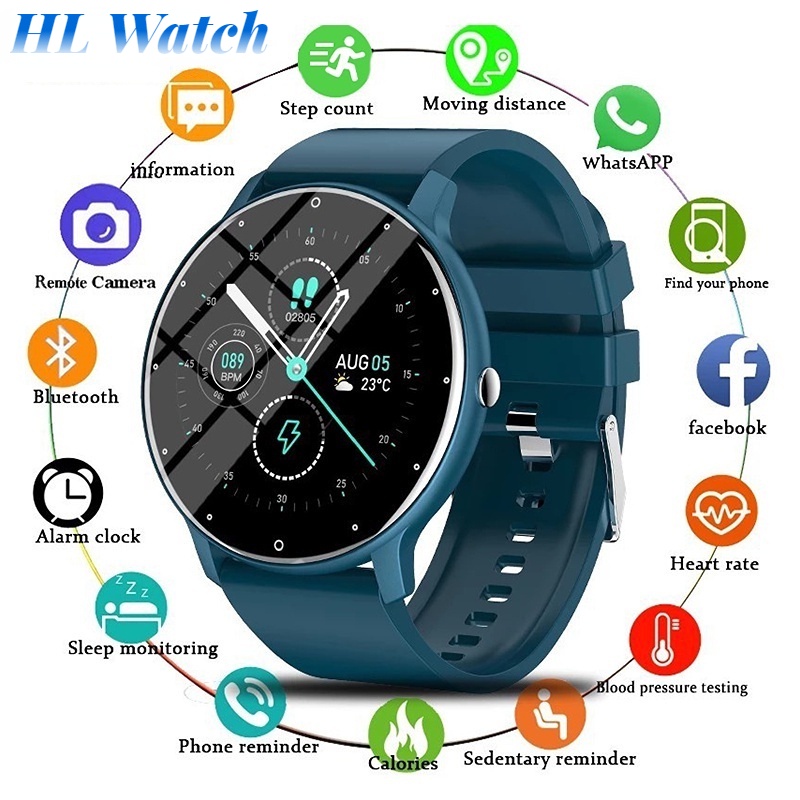 HL 2022 New Smart Watch Men Full Touch Screen Sport Fitness Watch IP67 ...