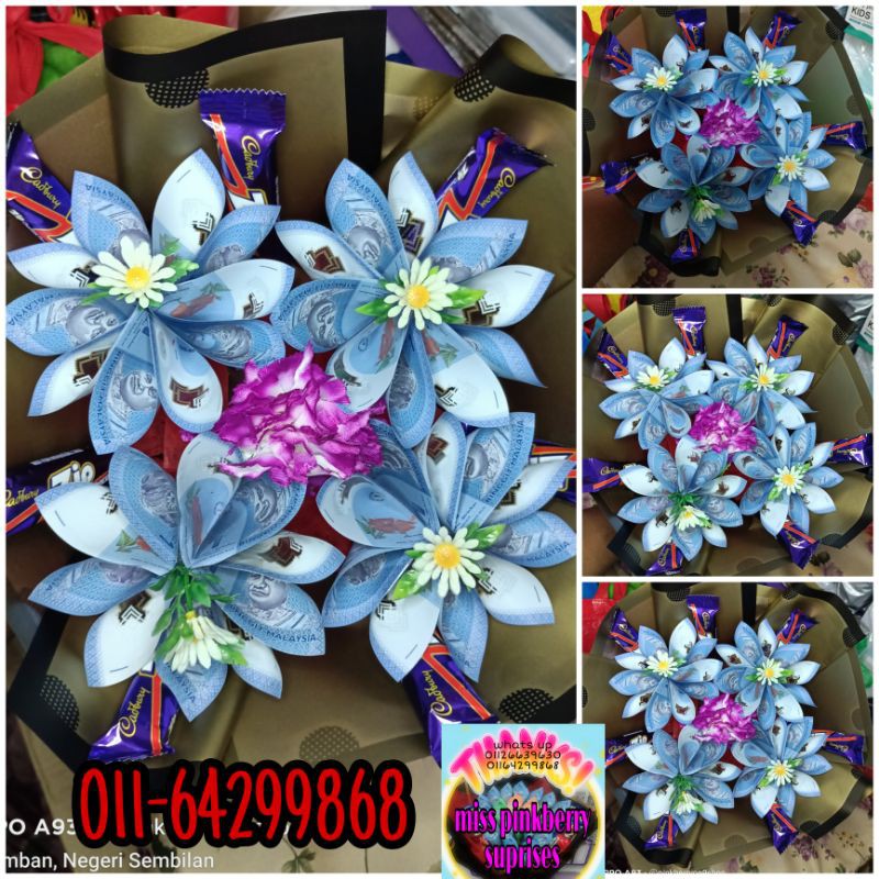 Cara Buat Bouquet Duit Simple Dalam Kotak - 12 Gubahan Hantaran Coklat ...