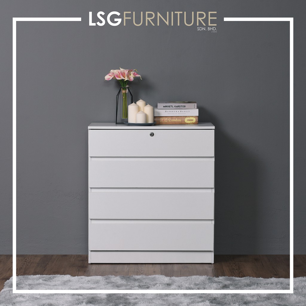 (77 SALES & 2 DAYS SHIP!!!) LSG Furniture Chest Drawer 1004 / 4 Layer