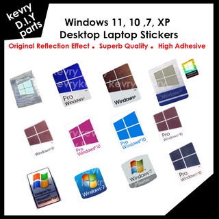 Windows 11, 10 Pro, Education, Home Edition , 7 Professional, Home Edition Starter Laptop Desktop Sticker Decal Original