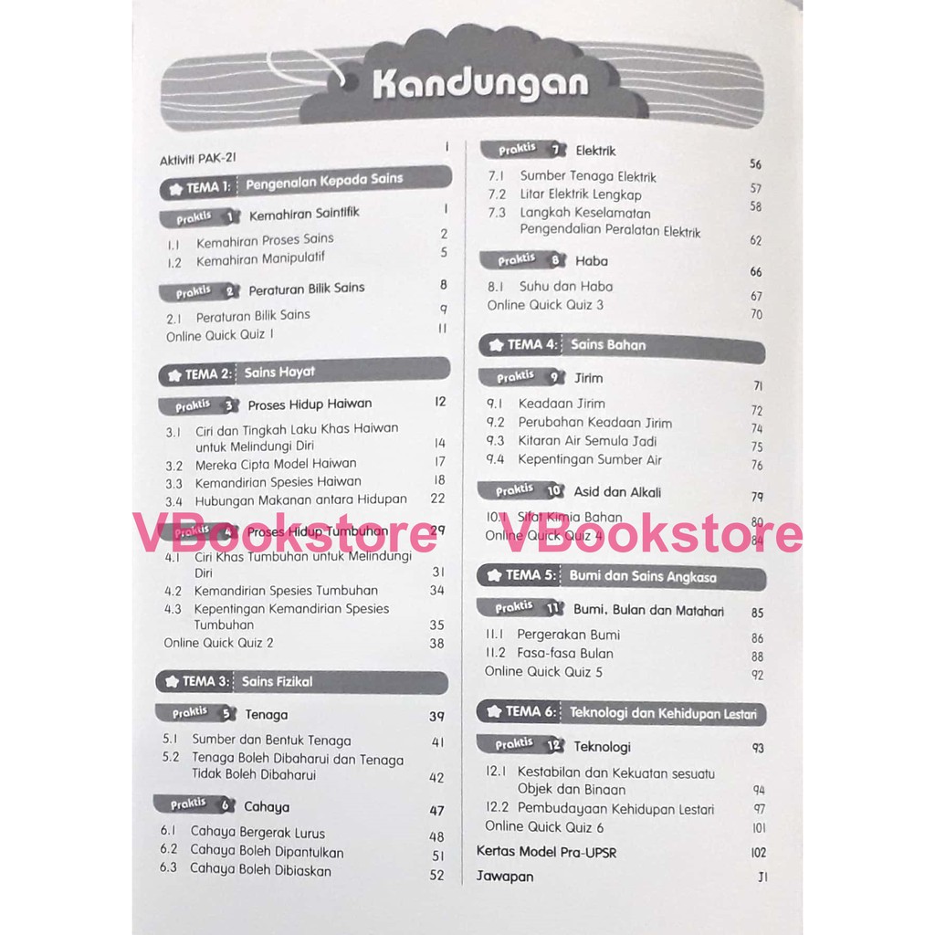 Ready Stock Pelangi Praktis Go Sains Tahun 5 Kssr Vbs Shopee Malaysia