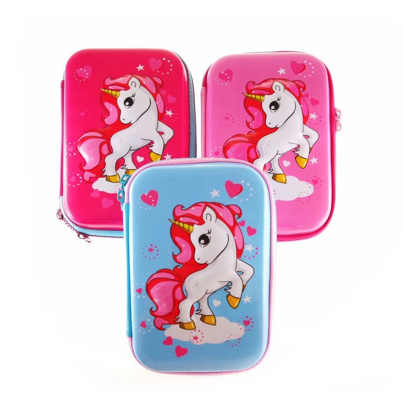 Smiggle Inspired Pony Pencil Case Unicorn 3D Large Capacity Student ...