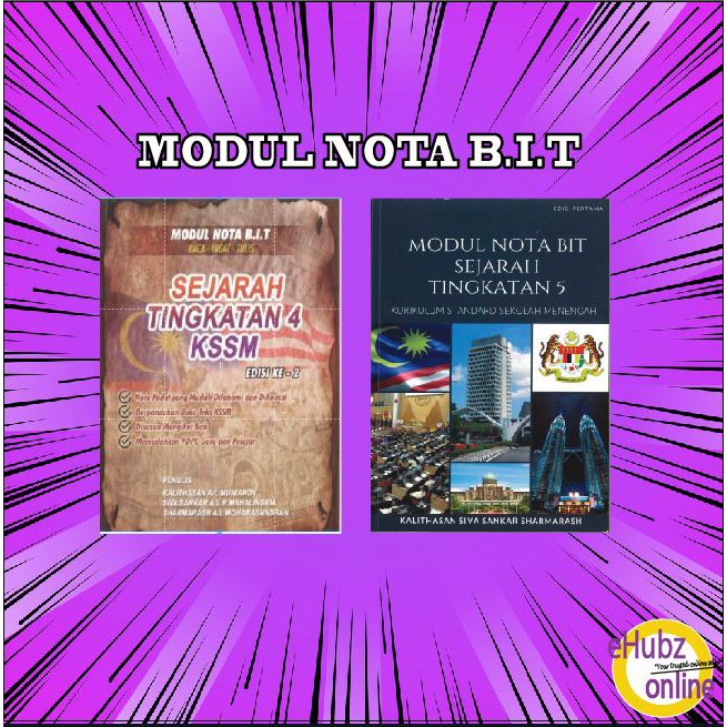 Ehubz Modul Nota Bit Sejarah Tingkatan 4 5 Kssm Spm Shopee Malaysia